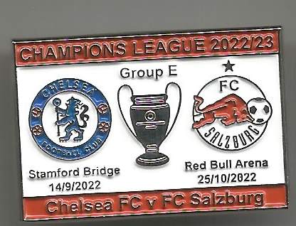 Pin Champions League 2022-23 Gruppenspiel Chelsea-Salzburg